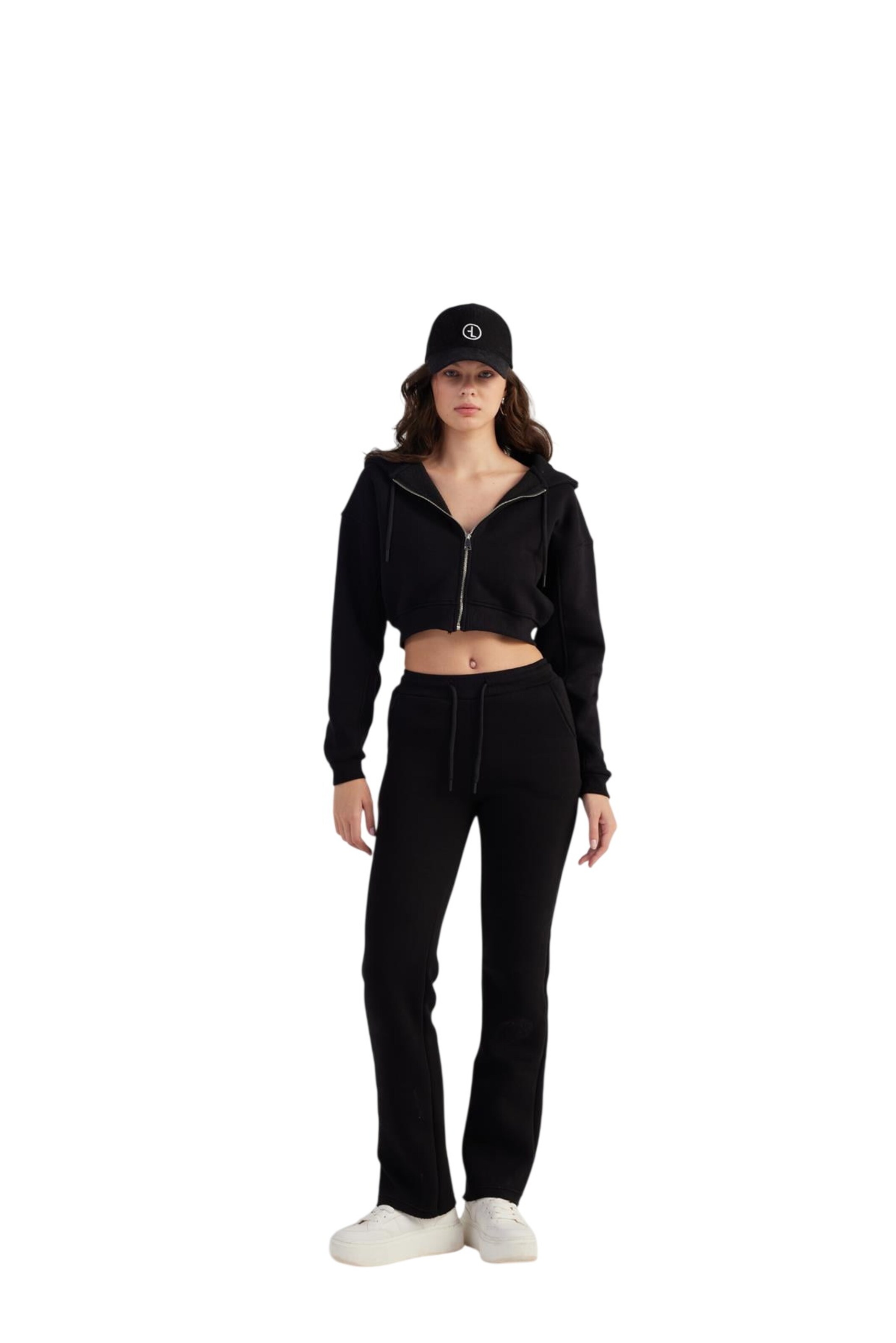 HOLLY LOLLY Regular Broek in Zwart