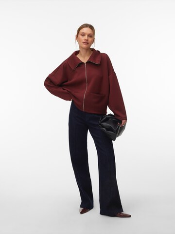 VERO MODA Knit Cardigan 'VMUMA' in Red