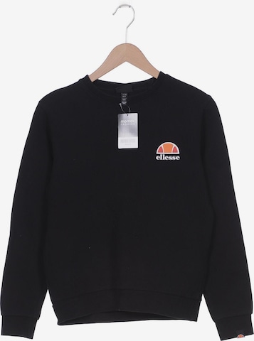 ELLESSE Sweatshirt & Zip-Up Hoodie in XS in Black: front