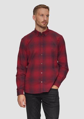 s.Oliver Regular fit Overhemd in Rood: voorkant