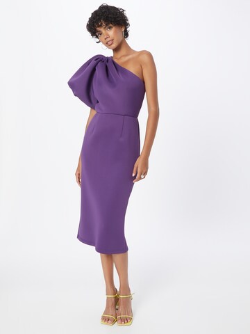 Jarlo Cocktail Dress 'Velvette' in Purple: front