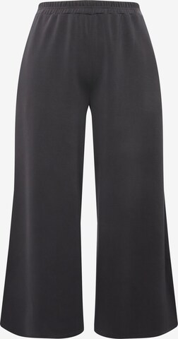 Wide Leg Pantalon Ulla Popken en gris : devant