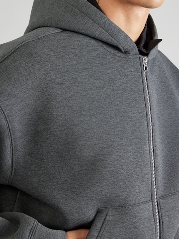 WEEKDAY Zip-Up Hoodie 'Simon' in Grey