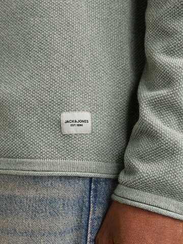 JACK & JONES Klasický střih Svetr 'JJEHill' – zelená