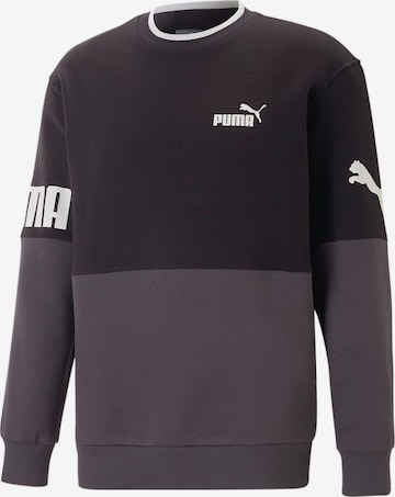 Sweat de sport PUMA en noir : devant