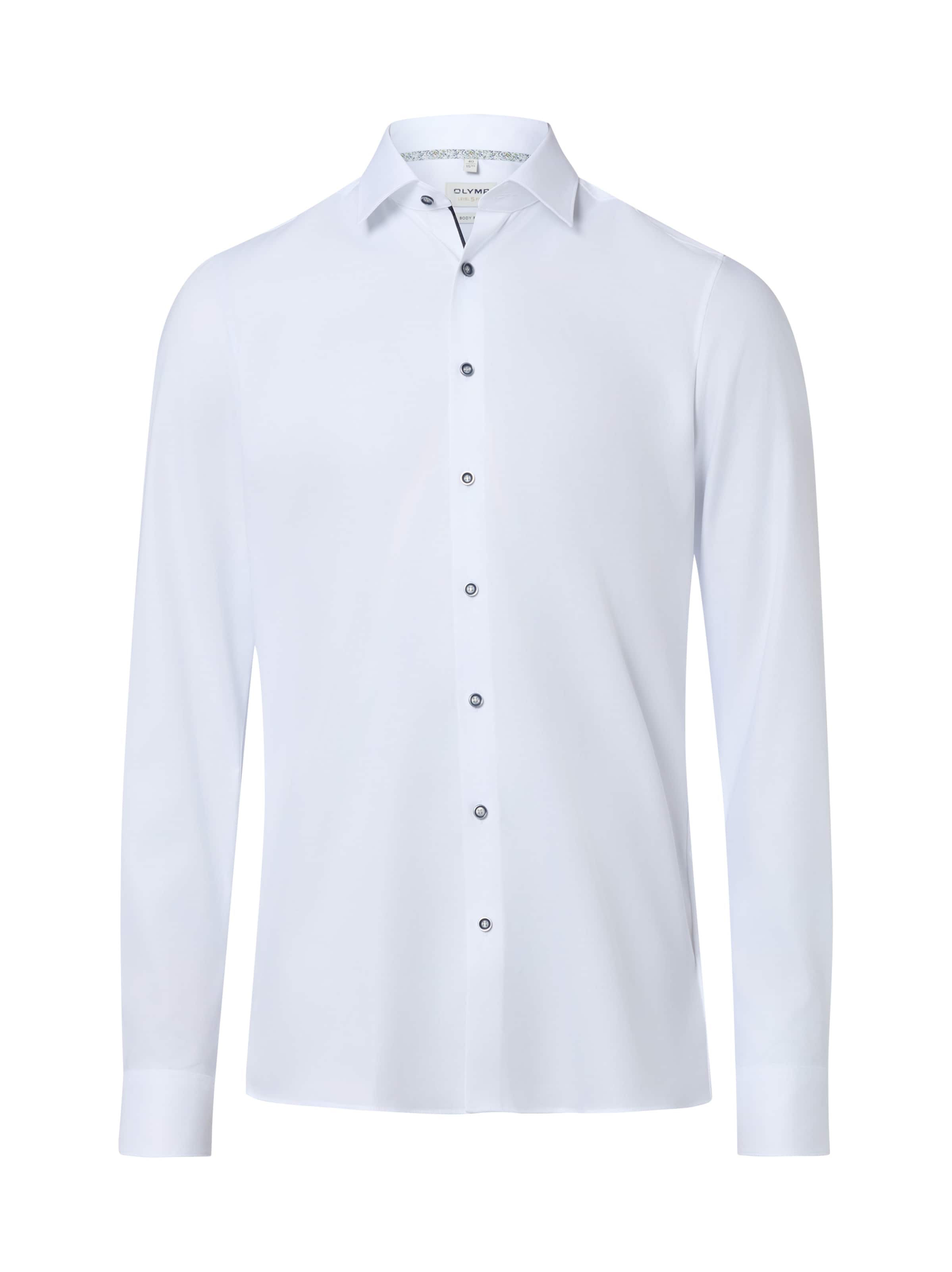 OLYMP Super Slim Fit Businesshemd in Weiß: Vorderseite