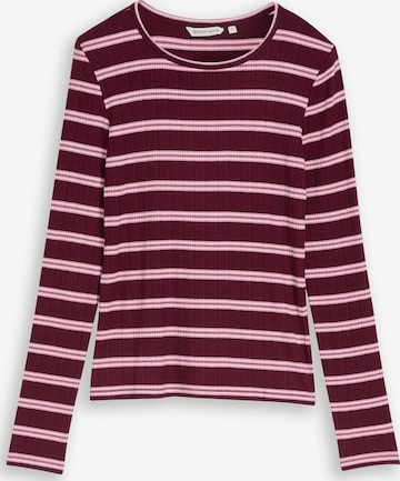 T-shirt TOM TAILOR DENIM en rouge : devant