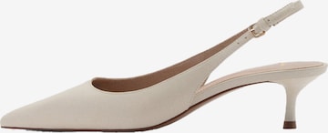 MANGO Slingpumps 'Moon' in Beige: Vorderseite