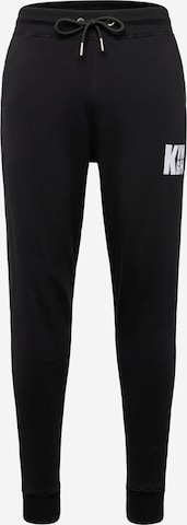 Gianni Kavanagh Tapered Trousers 'BLACK CULTURE' in Black: front