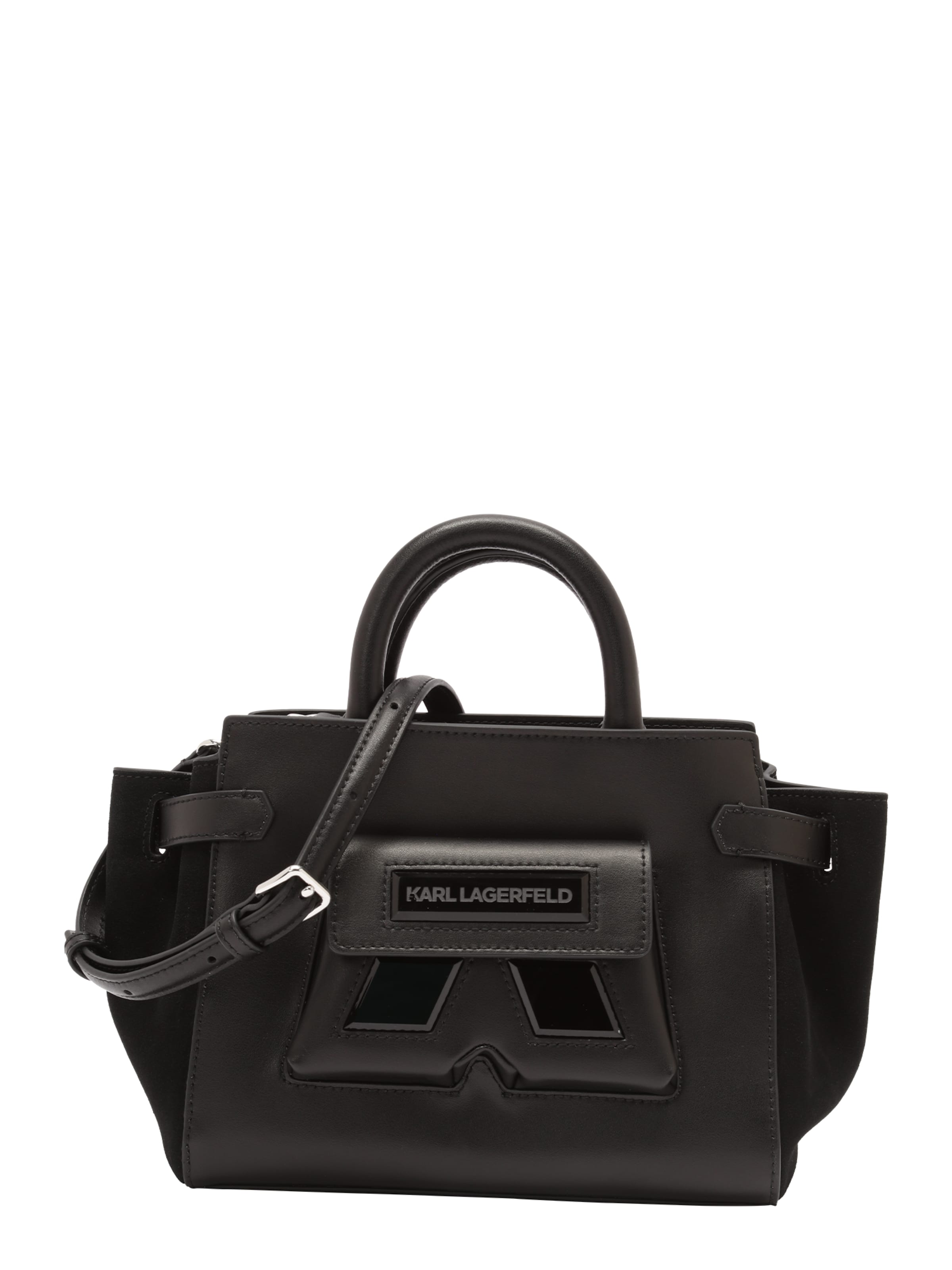 Karl Lagerfeld Τσάντα χειρός 'Ikon' σε μαύρο: μπροστά