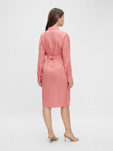 MAMALICIOUS Платье-рубашка в Ярко-розовый