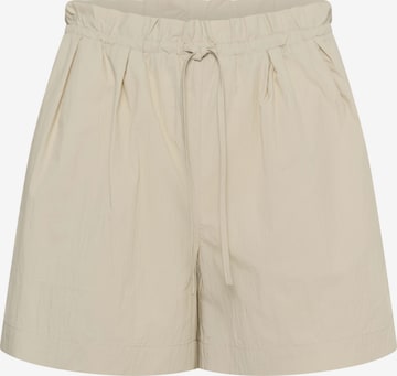 My Essential Wardrobe - Calças 'Mulla' em bege: frente