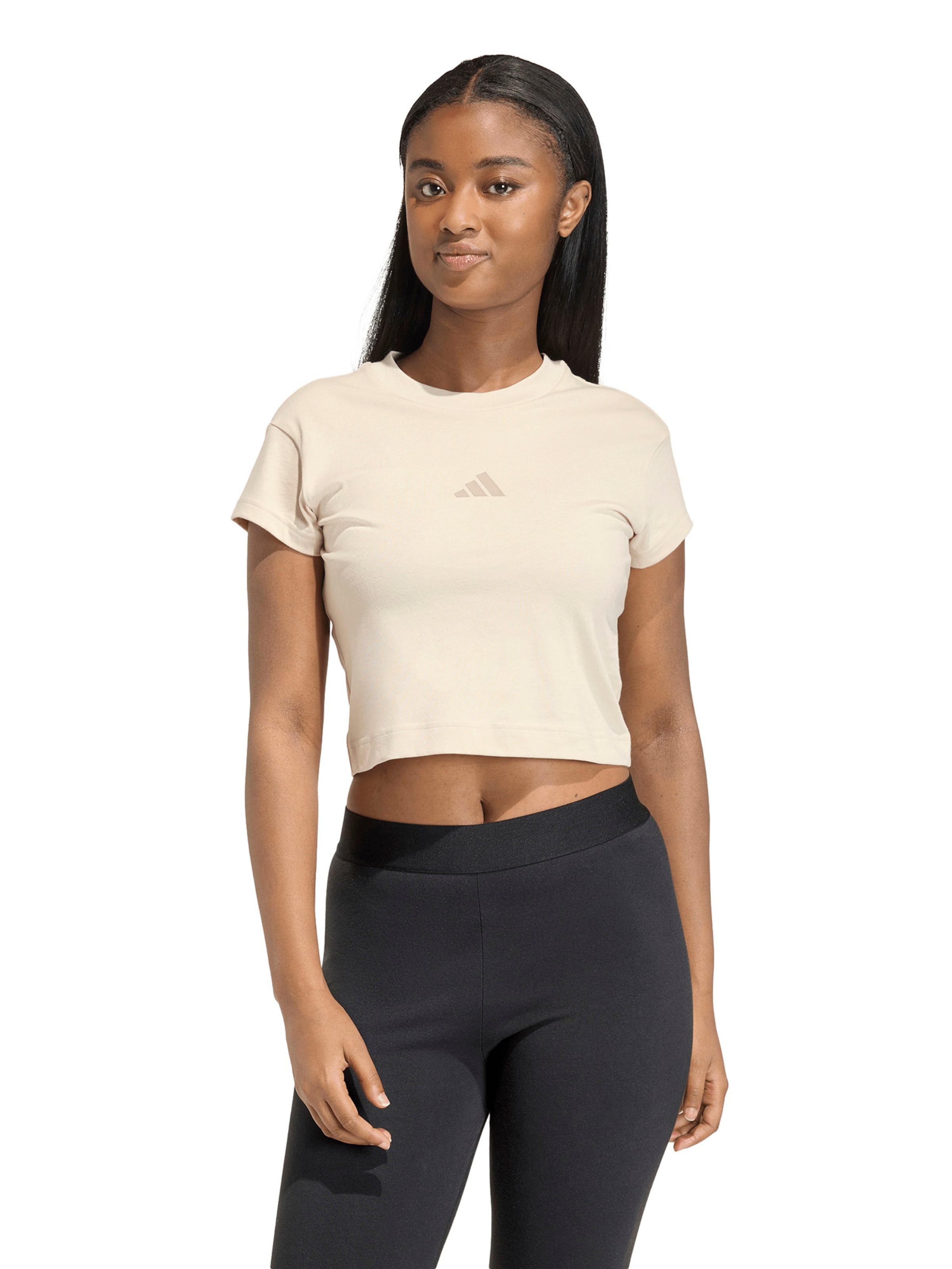 ADIDAS SPORTSWEAR Shirt in Beige: voorkant