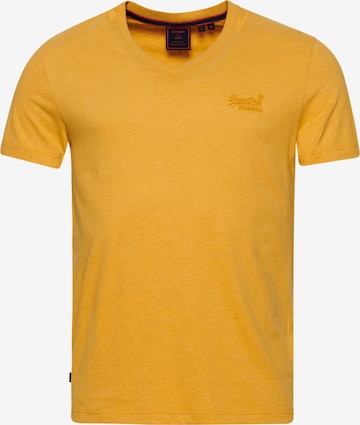 T-Shirt 'Vintage' Superdry en jaune : devant