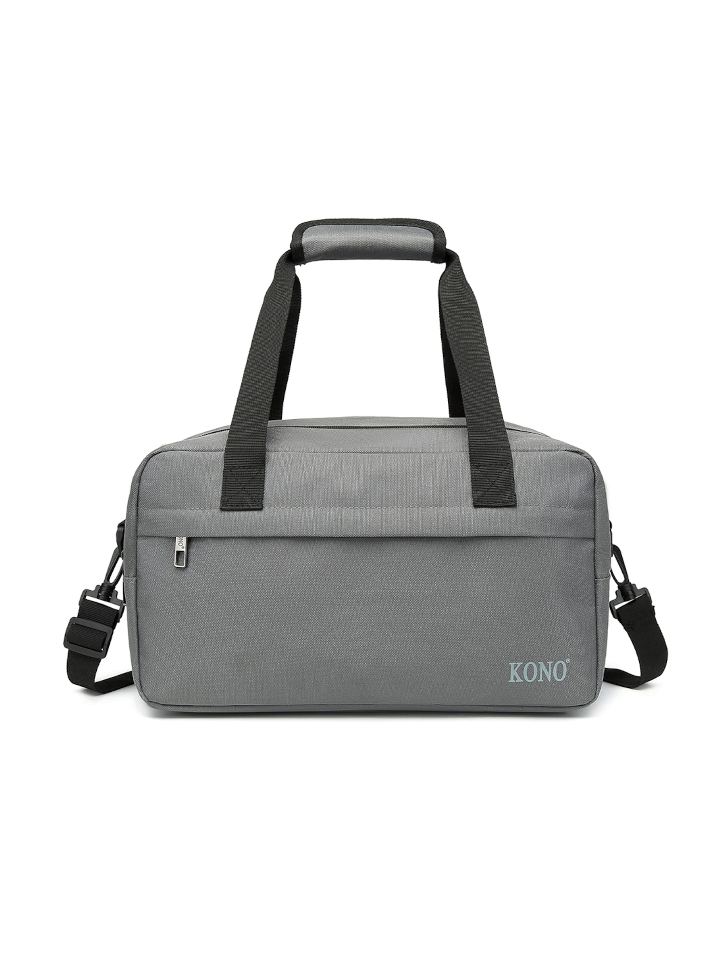 Kono Travel Bag in Grey: front
