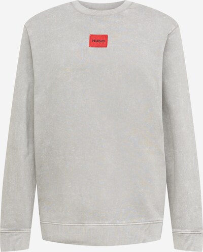HUGO Sweater majica 'Dreaty' u svijetlosiva / crvena, Pregled proizvoda