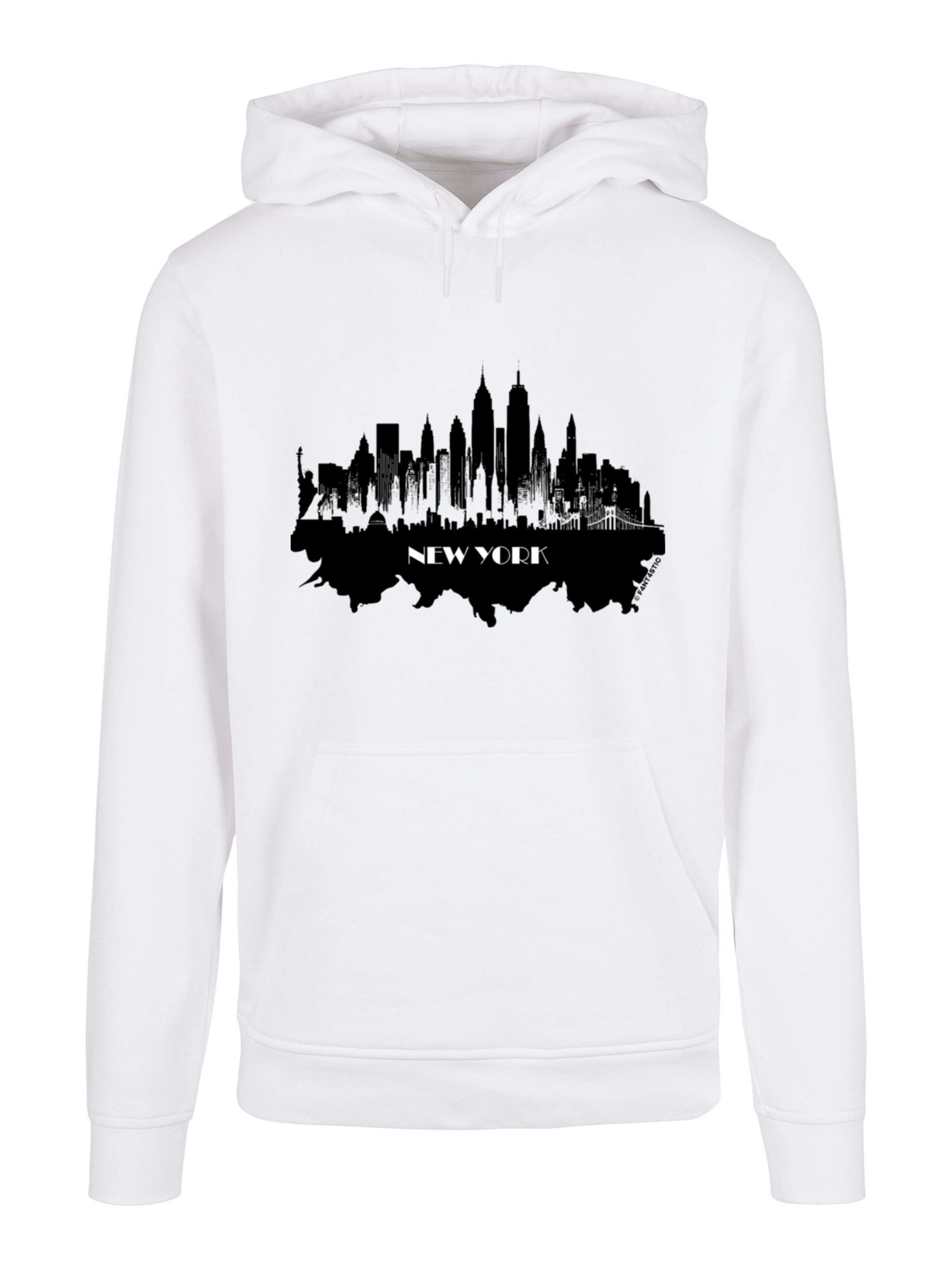 F4NT4STIC Sweatshirt in Wit: voorkant