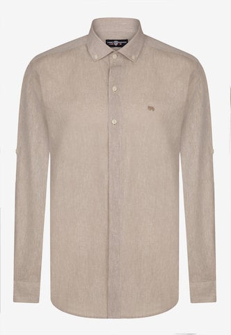 Jimmy SandersRegular Fit Košulja - bež boja: prednji dio