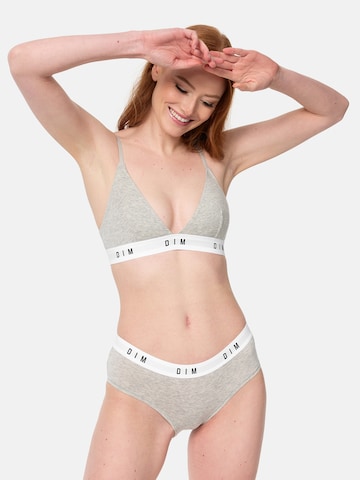 DIM Triangle Bra in Grey: front