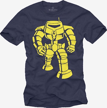 MAKAYA Shirt 'Robo' in Blue: front