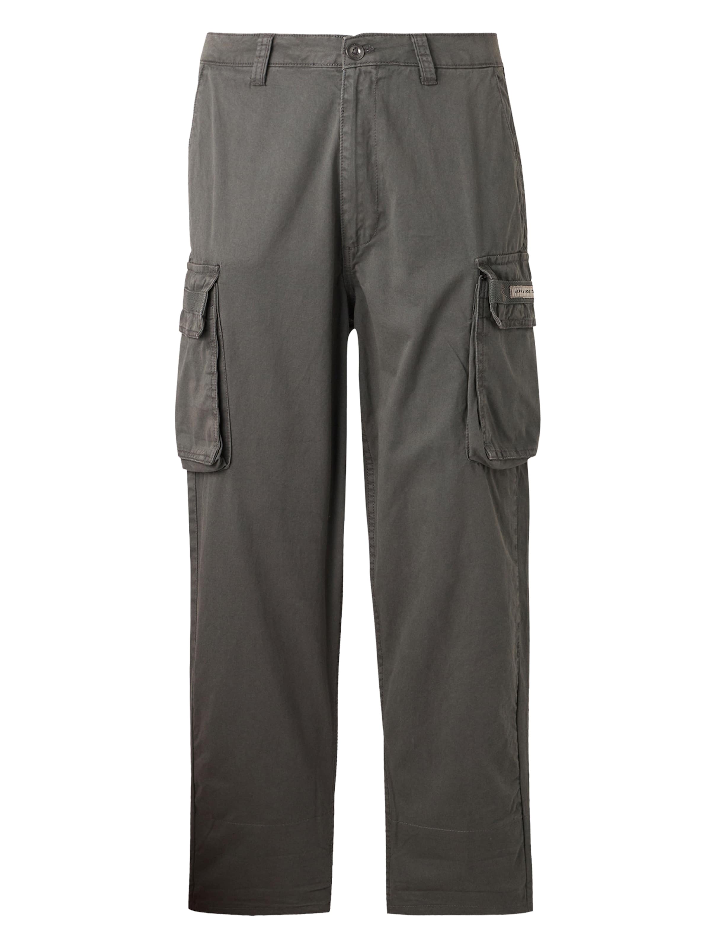 Laisvo stiliaus kelnės iš ALPHA INDUSTRIES, spalva – tamsiai pilka, Prekių apžvalga