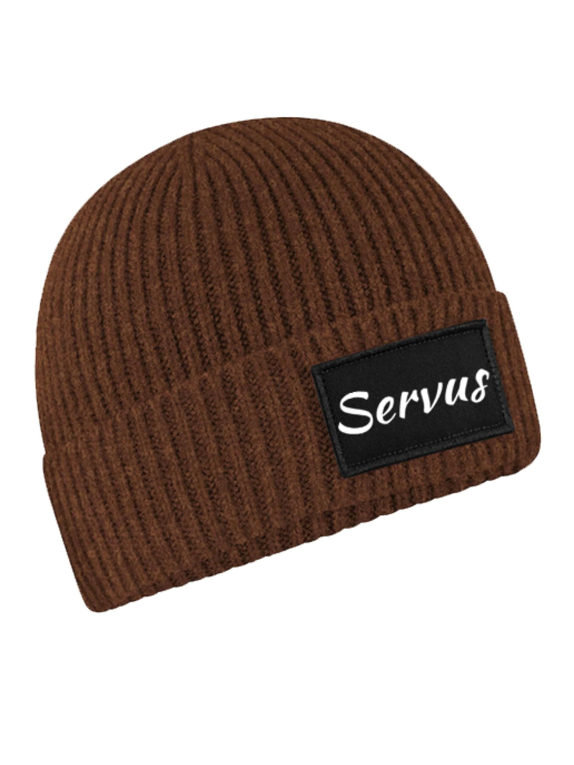 Youth Designz Beanie 'Servus' in Brown