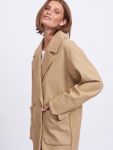 VILA Between-Seasons Coat in Beige