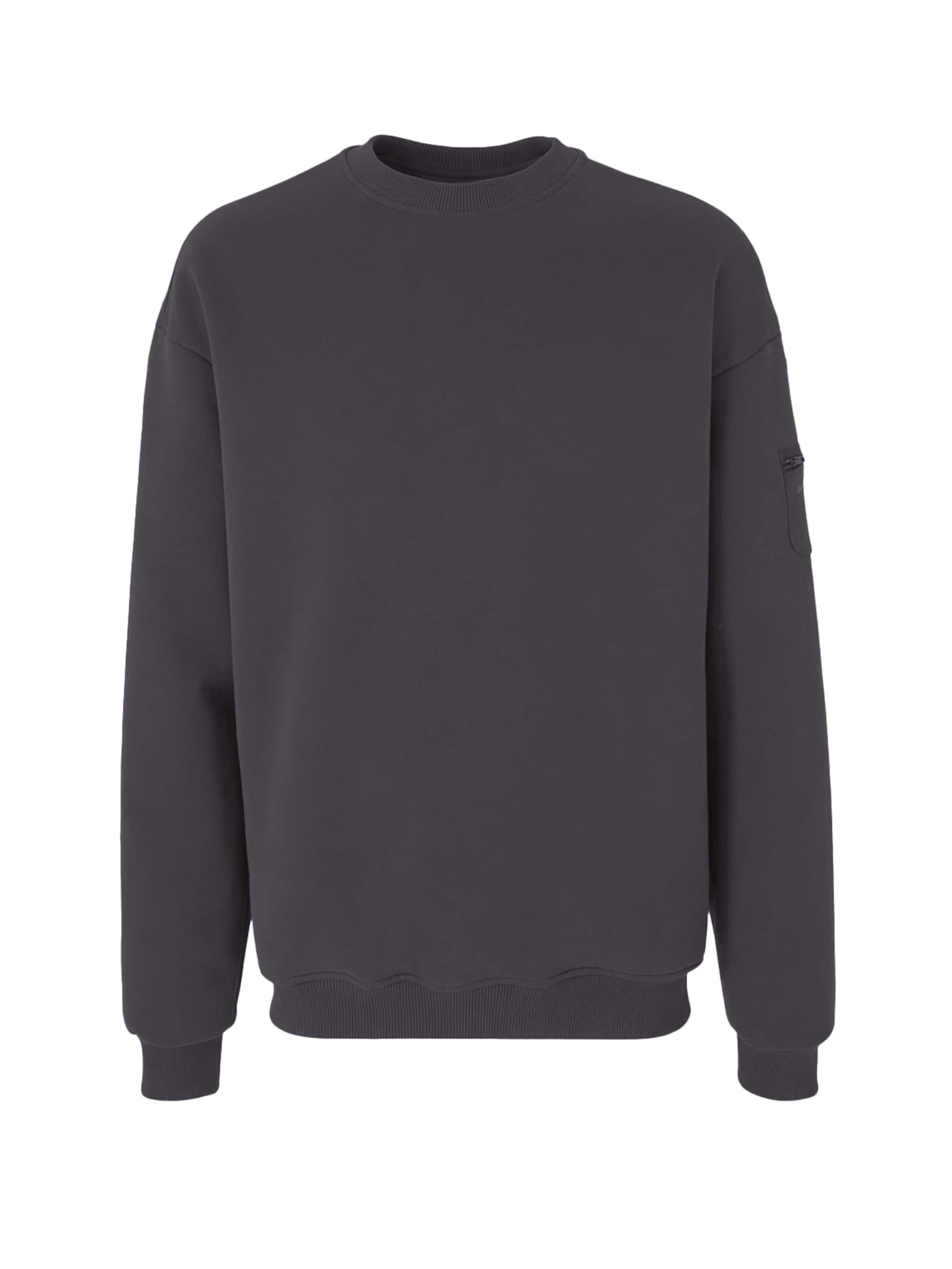 Organication Sweatshirt in Grau: Vorderseite