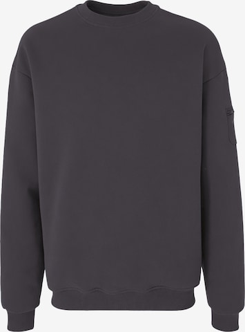Organication Sweatshirt in Grau: Vorderseite