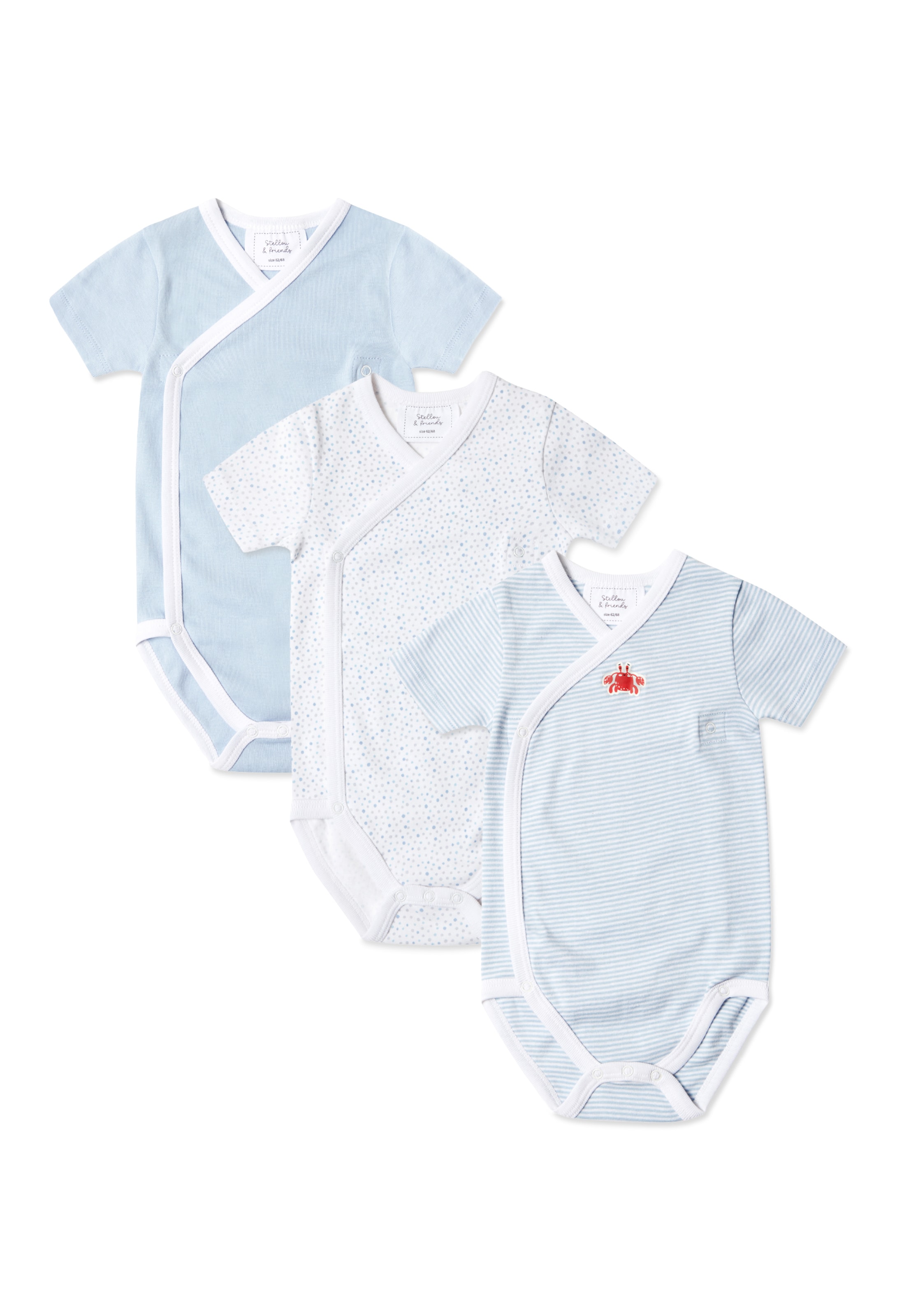 Barboteuse / body Stellou & Friends en bleu : devant