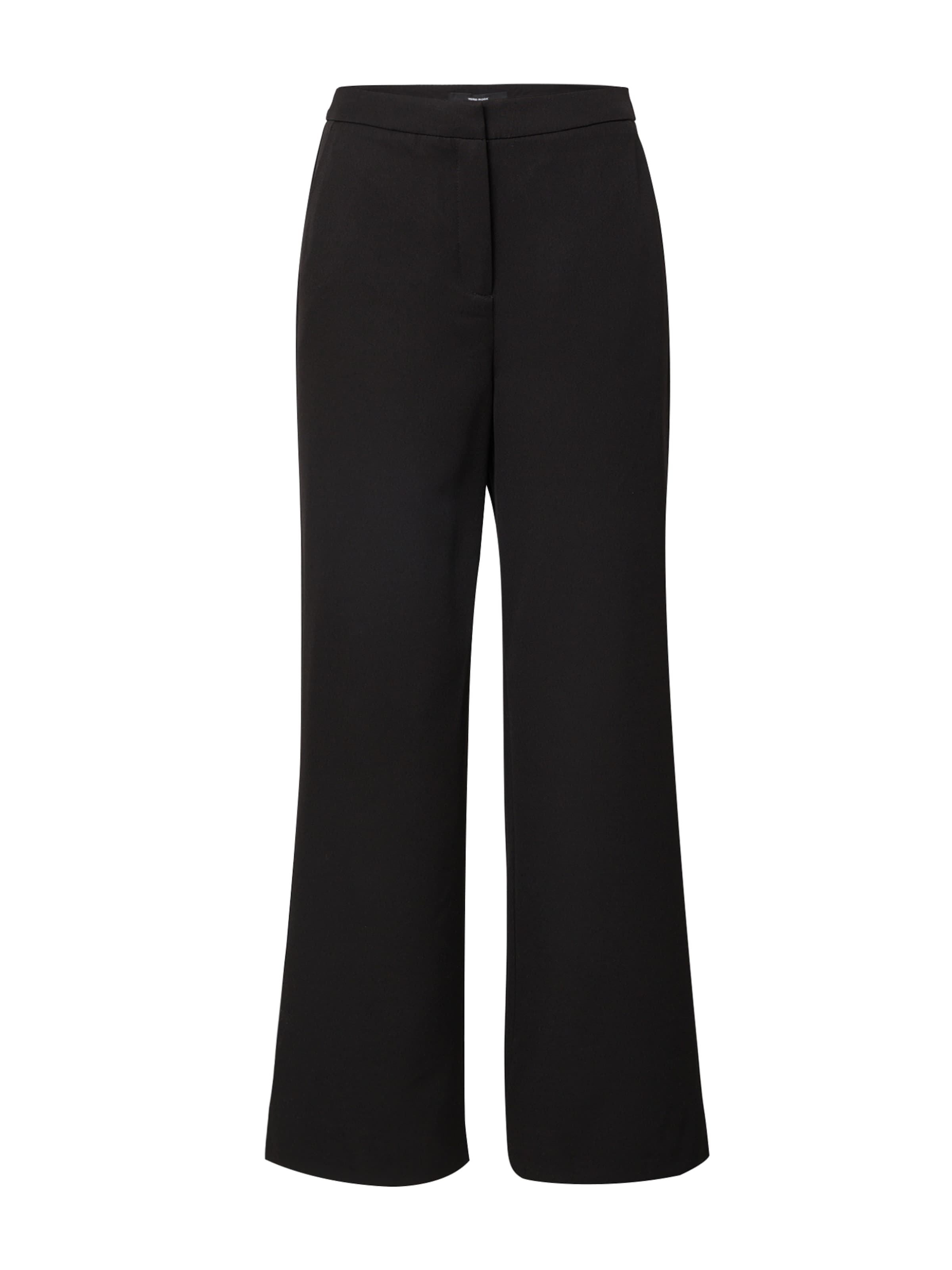 VERO MODA Wide leg Broek in Zwart: voorkant
