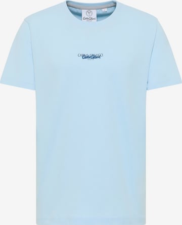Carlo Colucci Shirt 'De Salvador' in Blauw: voorkant