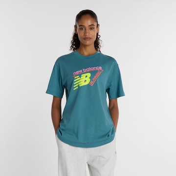 new balance T-Shirt 'Classic' in Blau: Vorderseite