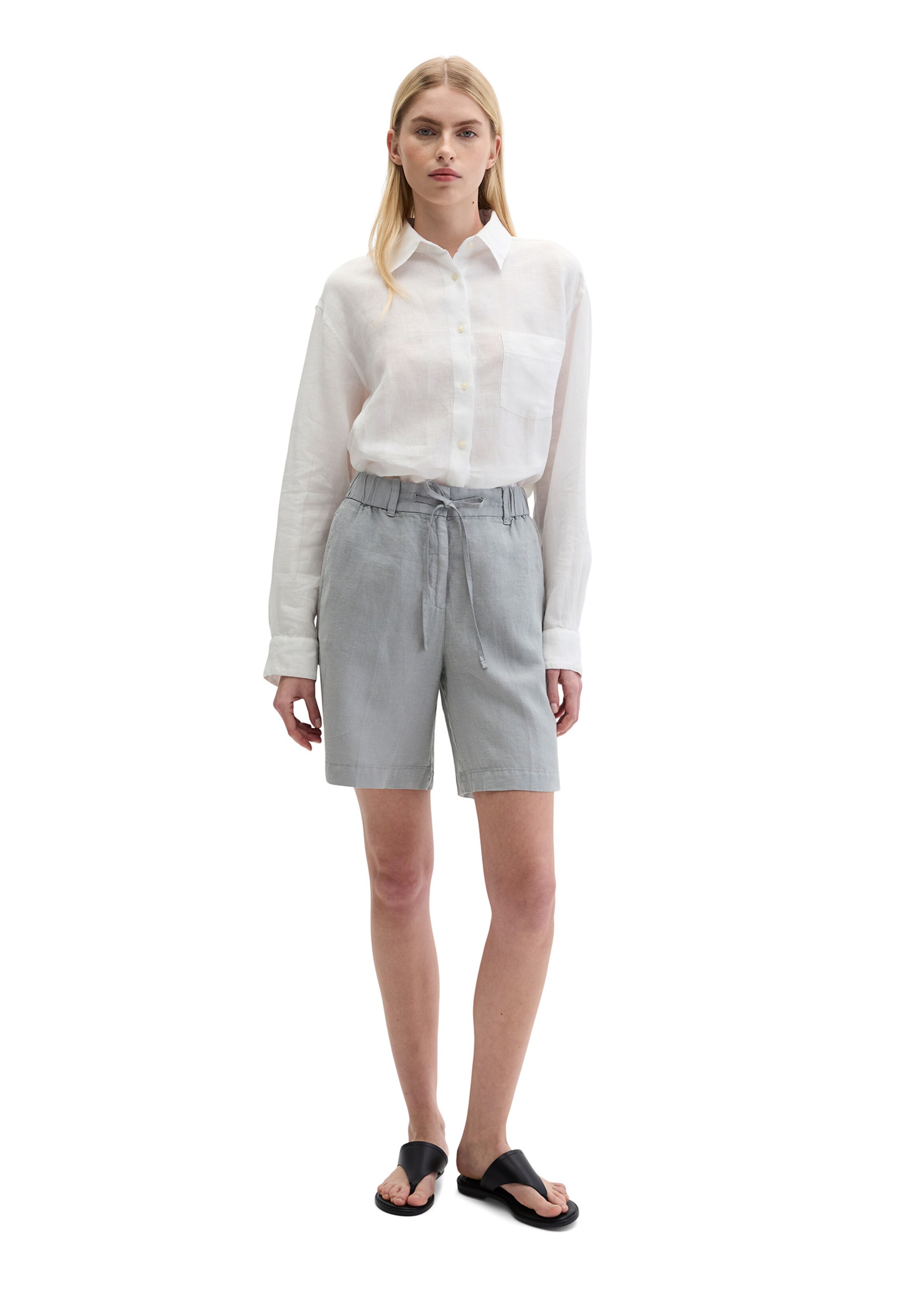 Marc O'Polo Loose fit Trousers in Grey