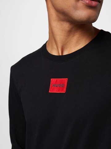 HUGO Red - Camiseta 'Diragolo' en negro