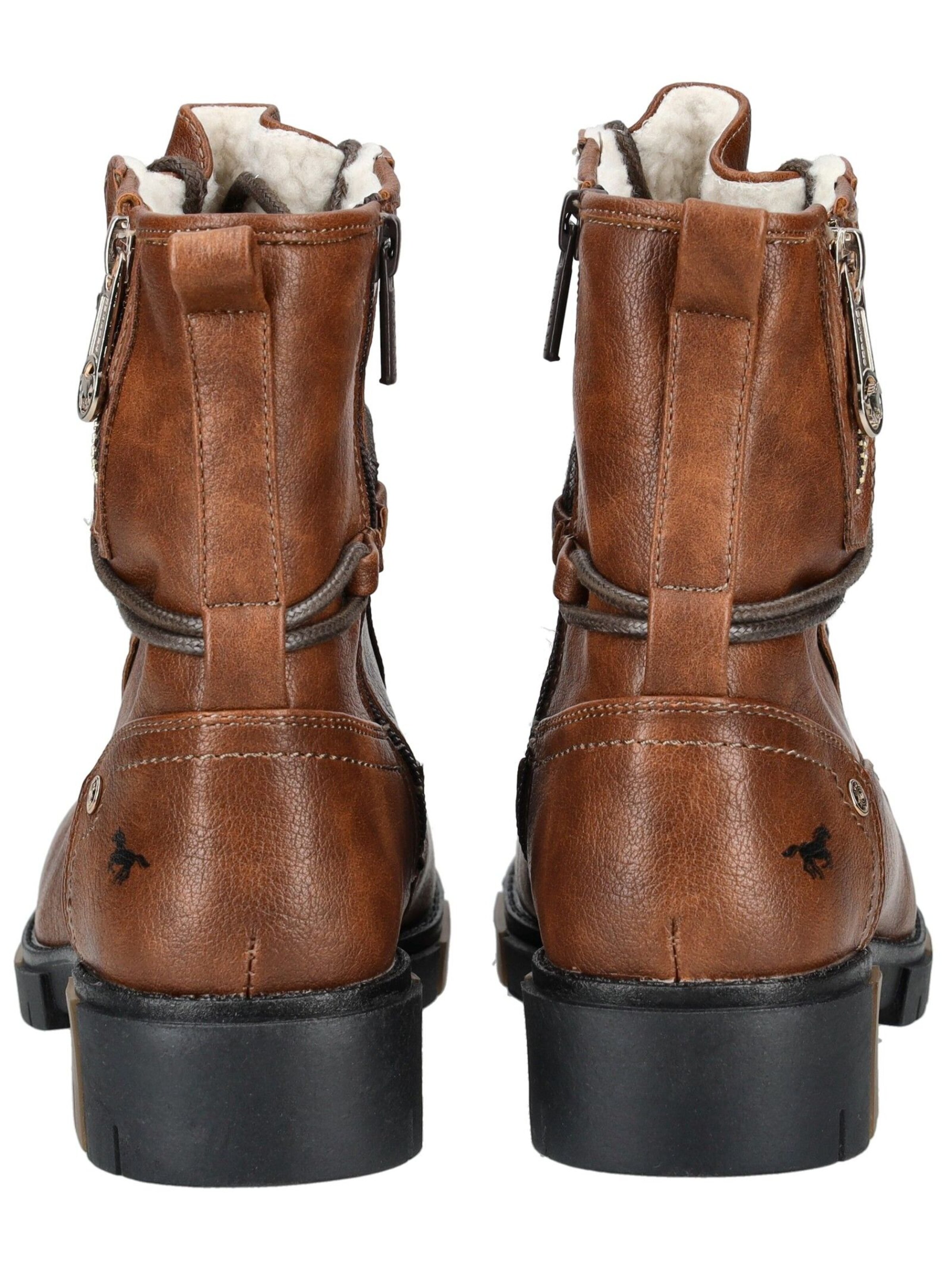 MUSTANG Lace-up bootie in Brown