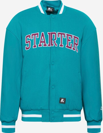 Starter Black Label Regular fit Tussenjas in Blauw: voorkant