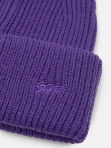 Pull&Bear Mütze in Lila