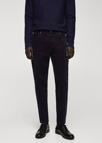 MANGO MAN Slim fit Pants 'perseo' in Blue: front