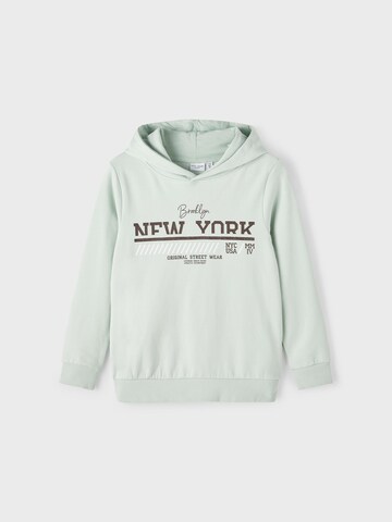 NAME IT Sweatshirt 'Vugo' in Groen: voorkant