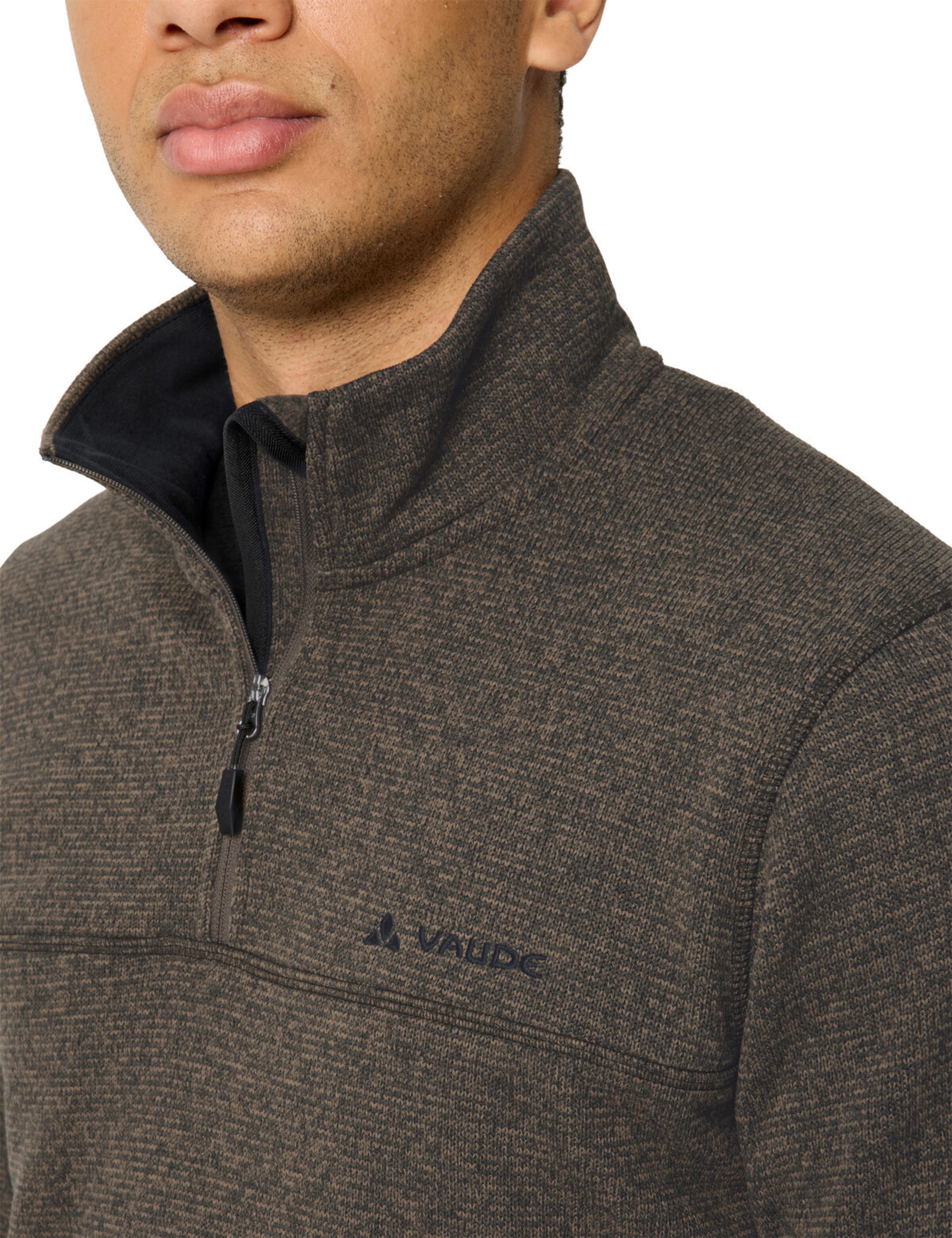 VAUDE Sports sweater 'Rienza III' in Brown