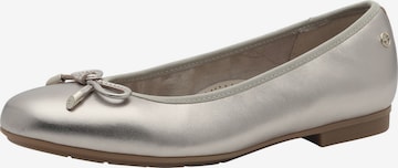 Ballerines Tamaris en or : devant