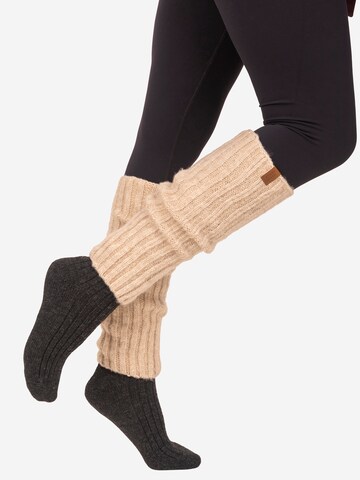 Vivisence Handschoenen met korte vingers '7301 Set' in Beige