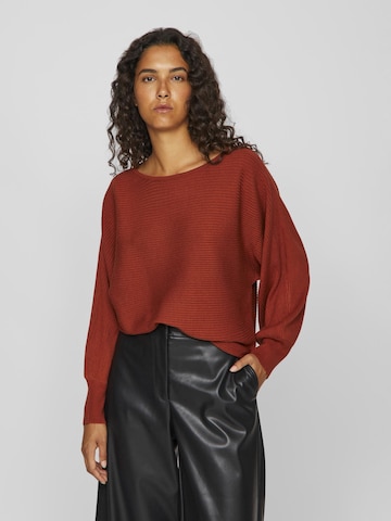 VILA Sweater in Brown: front