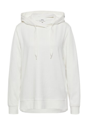 s.Oliver Sweatshirt in Wit: voorkant