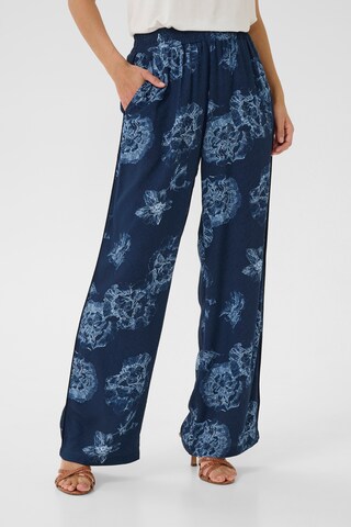CULTURE Regular Hose 'CUAlexa' in Blau: Vorderseite