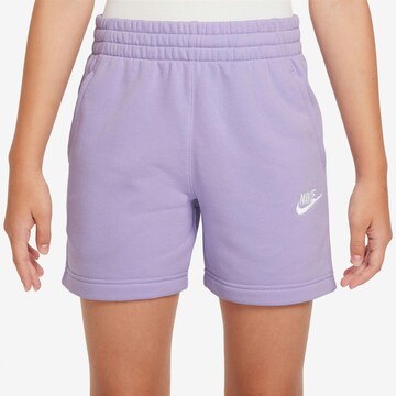Nike Sportswear Regular Shorts 'Club Fleece' in Lila