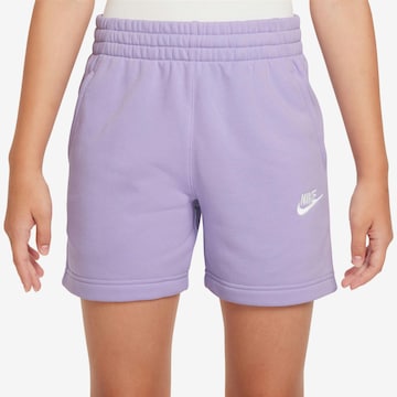 Nike Sportswear Regular Shorts 'Club Fleece' in Lila