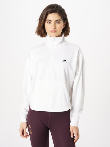 ADIDAS SPORTSWEARSportska sweater majica 'Aeroready ' - bijela boja: prednji dio