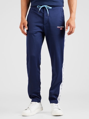 Polo Ralph Lauren Дънки Tapered Leg Панталон 'ATHLETIC' в синьо: отпред